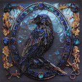 Kit de broderie avec perles - Abris Art - Ombre de la nuit