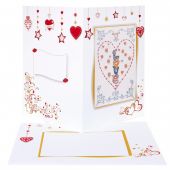 Kit de carte à broder  - Anchor - St Valentin