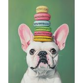 Kit de broderie Diamant sur châssis - Art City - Bouledogue français