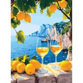 Kit de broderie Diamant sur châssis - Art City - Vue sur la mer