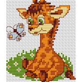 Kit broderie point de croix - Luca-S - La girafe