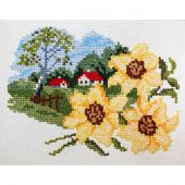 Kit au point de broderie  - Duftin - Tournesols