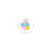 Boutons 4 trous - LMC - Lot 4 boutons - 12 mm