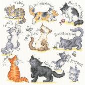 Kit broderie point de croix - Bothy Threads - Meow ! 