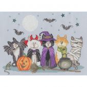 Kit broderie point de croix - Bothy Threads - Chats diaboliques