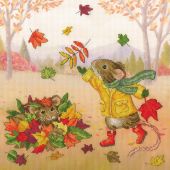 Kit broderie point de croix - Bothy Threads - Amis d'automne