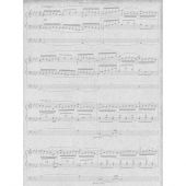 Toile à broder en coupon - Brod'star - Coupon partition musique - 30 x 40 cm