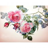 Kit de broderie Diamant - Collection d'Art - Branche de roses