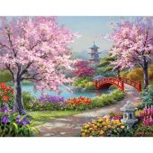 Kit de broderie Diamant - Collection d'Art - Jardin japonais