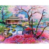Kit de broderie Diamant - Collection d'Art - Cerisiers colorés