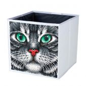 Support à diamanter - Crystal Art D.I.Y - Panier - Chaton argenté