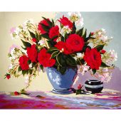 Canevas Pénélope  - Collection d'Art - Roses rouges