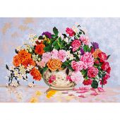 Canevas Pénélope  - Collection d'Art - Vase de fleurs