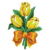 Canevas Pénélope  - Collection d'Art - Tulipes jaunes
