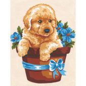 Kit de canevas pour enfant - Collection d'Art - Chapeau du chien
