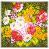 Kit broderie point de croix - Collection d'Art - Profusion de fleurs