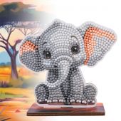 Figurine à diamanter - Crystal Art D.I.Y - Éléphant