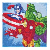 Kit de broderie Diamant sur châssis - Crystal Art D.I.Y - Les Avengers