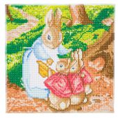 Kit de broderie Diamant - Crystal Art D.I.Y - Joséphine et les lapins