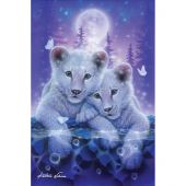 Kit de broderie Diamant sur cadre - Crystal Art D.I.Y - Petits tigres