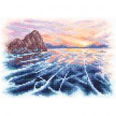 Kit de broderie Diamant - Collection d'Art - Coucher de soleil à l'horizon
