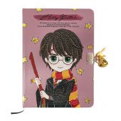 Carnet broderie Diamant - Crystal Art D.I.Y - Journal secret - Harry Potter