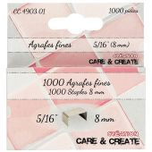 Accessoire créatif - Care and Create - 1000 agrafes fines 8 mm