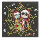 Carte broderie Diamant - Crystal Art D.I.Y - L'étrange Noël de Mr Jack