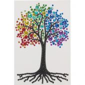 Carte broderie Diamant - Crystal Art D.I.Y - Arbre de vie