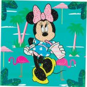 Carte broderie Diamant - Crystal Art D.I.Y - Minnie en vacances