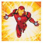Carte broderie Diamant - Crystal Art D.I.Y - Iron Man