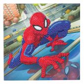 Carte broderie Diamant - Crystal Art D.I.Y - Spider-Man