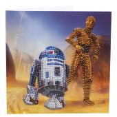 Carte broderie Diamant - Crystal Art D.I.Y - R2-D2 et C3PO