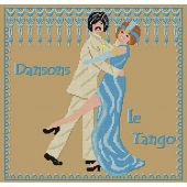 Kit broderie point de croix - Catherine Debusne - Dansons le tango