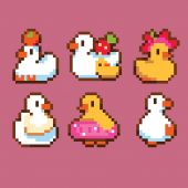 Kit de magnet à broder - Canevas Fatal - Canards