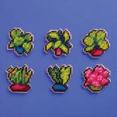 Kit de magnet à broder - Canevas Fatal - Plantes