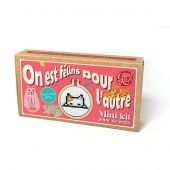 Mini kit point de croix - The Crafty Kit Compagny - On est félins pour l'autre