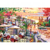 Puzzle  - Castorland - Coucher de soleil en ville - 1000 pièces