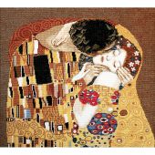 Kit broderie point de croix avec perles - Charivna Mit - Le baiser de Klimt