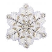 Kit de broderie avec perles - Charivna Mit - Broche flocon de neige