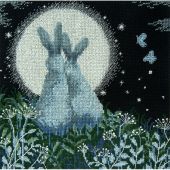 Kit point de croix - Charivna Mit - Lièvres de lune