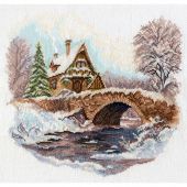 Kit broderie point de croix - Charivna Mit - La chaleur à travers le givre