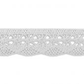 Dentelle au mètre - LMC - Dentelle blanche (2 cm)