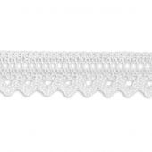 Dentelle au mètre - LMC - Dentelle blanche (2.1 cm)