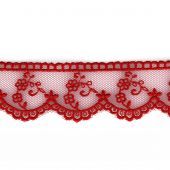 Dentelle au mètre - LMC - Dentelle rouge (3 cm)