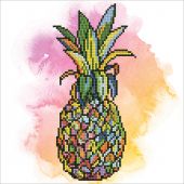 Kit de broderie Diamant - Diamond Art - Ananas