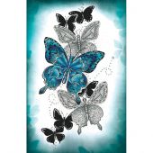 Kit de broderie Diamant - Diamond Dotz - Farandole de papillons