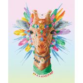 Kit de broderie Diamant - Diamond Dotz - Girafe bohème