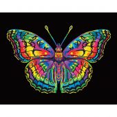 Kit de broderie Diamant - Diamond Dotz - Papillon néon
