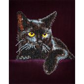 Kit de broderie Diamant - Diamond Dotz - Chat noir